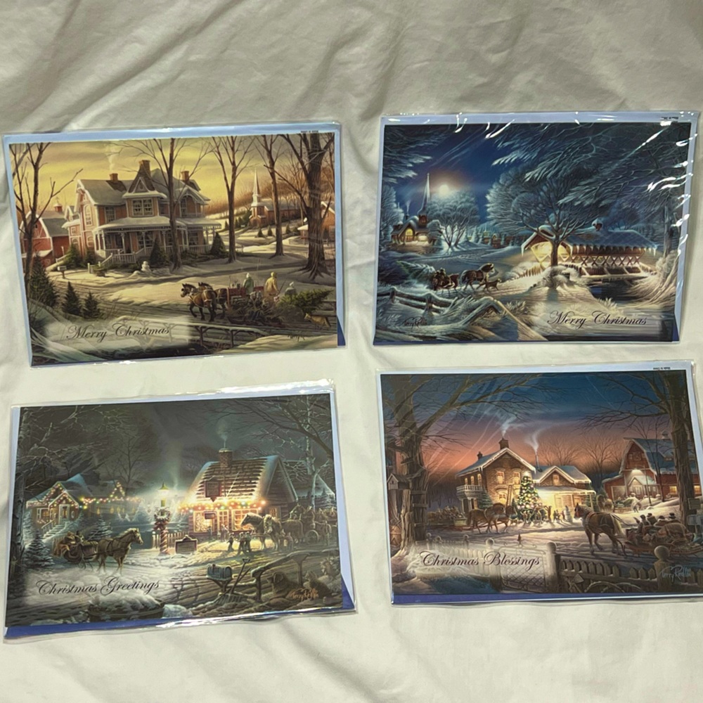 🎄 Terry Redlin Art Christmas Holiday Cards